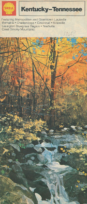 Kentucky Tennessee map cover showing Great Smoky Mountains National Park