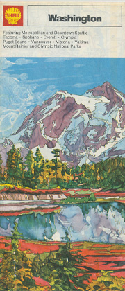 Washington map cover showing Mount Shuskan