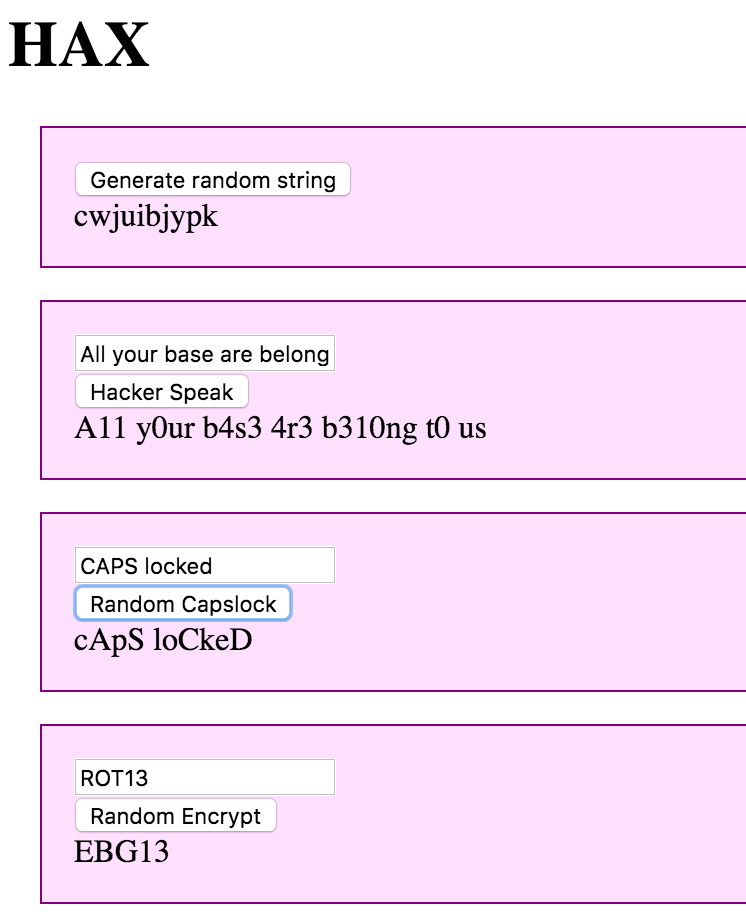 Hacks