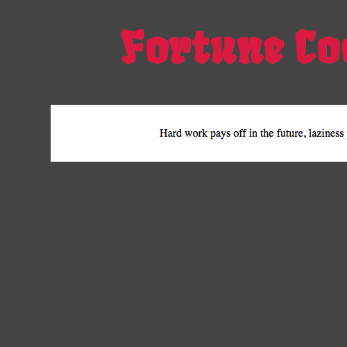 fortune cookies