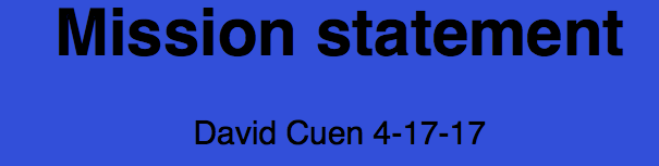 statement