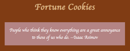 fortune coookie