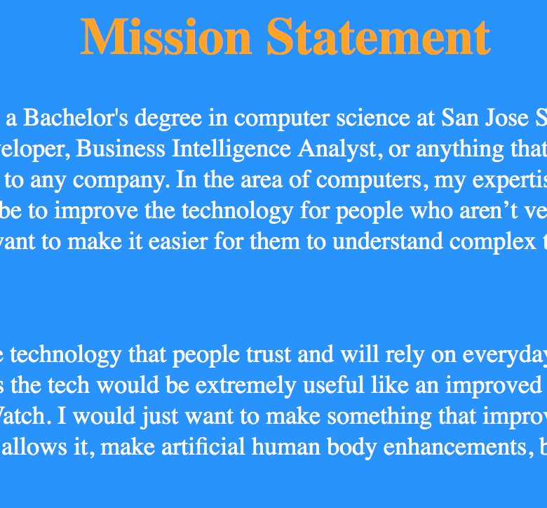 Mission Statement