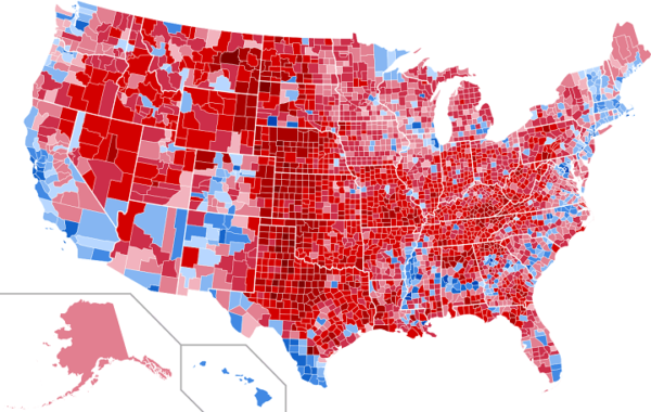 2016 US Presidential Election Map