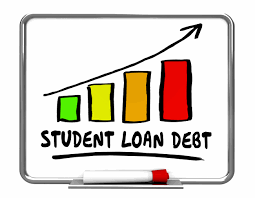 graph of student loan debt increasing /