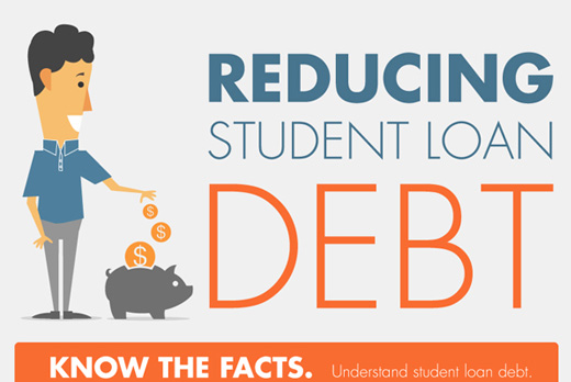 Reducing Student Loan Debt Clipart /