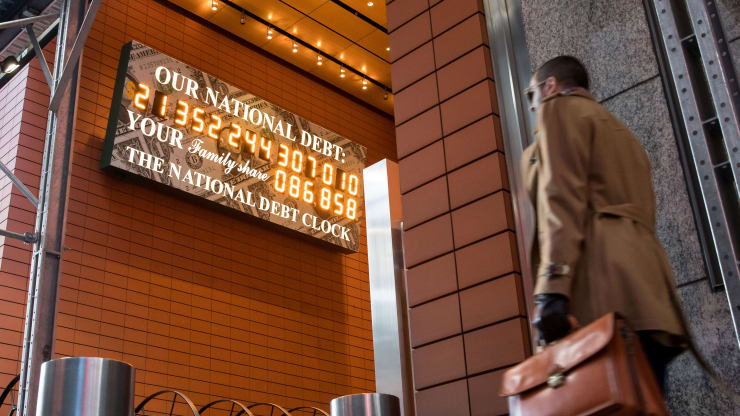 debt clock 22 trillion
