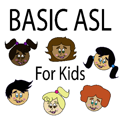 ASL for kids with six children heads
