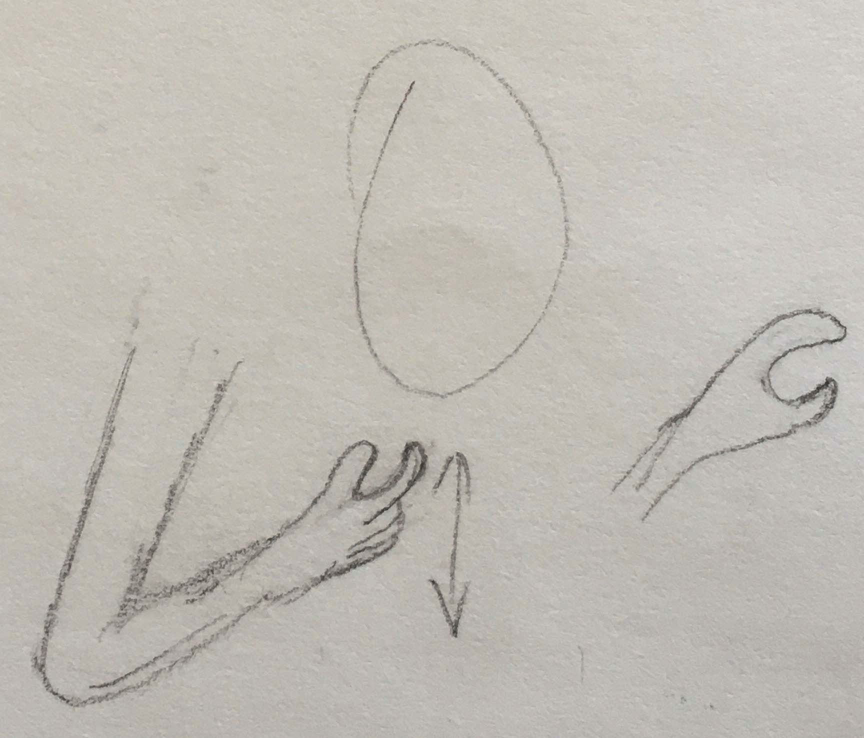 ASL sign for hungry