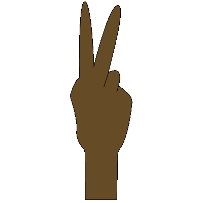 ASL sign for two