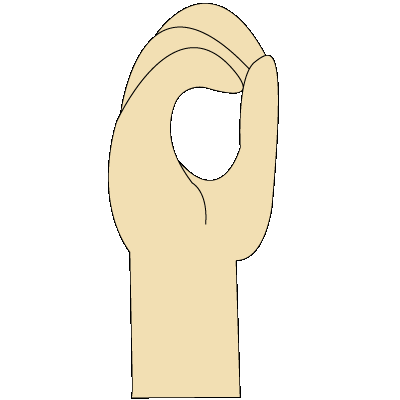 ASL sign for zero
