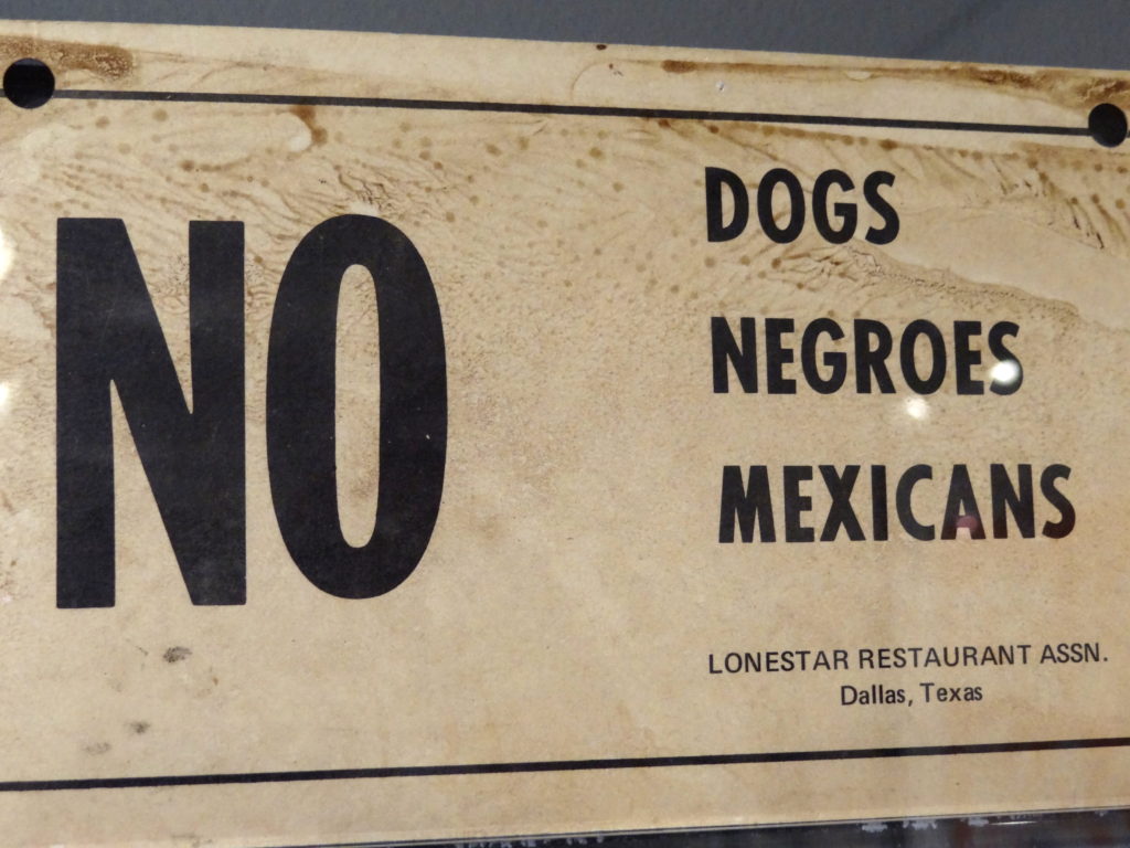 racist sign